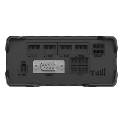 Router Industrial LTE / 150 Mbps Cat 4 / 4 Puertos Ethernet 10/100 / RS232 RS485 / WiFi / Doble SIM / GNSS / IP30 / Riel DIN