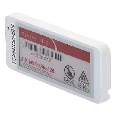 Etiqueta Electrónica de Tinta / 2.9 Pulgadas / Bluetooth 5.0 / NFC / IPX5 / Batería 5 Años