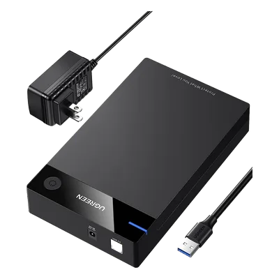 Enclosure para Disco Duro / USB 3.0 con UASP / SATA I/II/III / 3.5" y 2.5" / Hasta 16 TB / Sin Herramientas / Cable 1 m (3.3 ft)