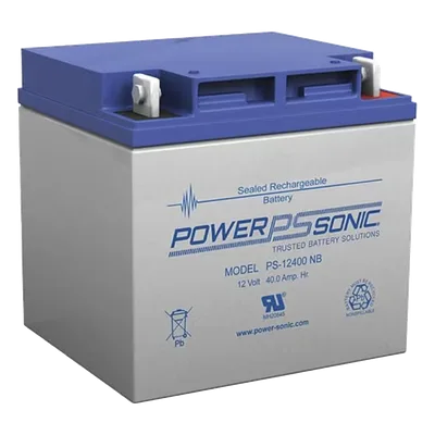Batería de Respaldo AGM/VRLA / 12V / 40AH / Terminales NB4 / Vida Útil 5 Años / Caja ABS Resistente a Impactos
