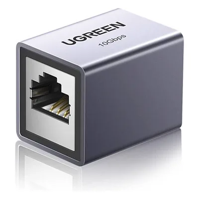 Acoplador Ethernet RJ45 / 10Gbps / Blindado STP / Cat8-Cat5 / 100m (328 ft) / Aleación de Aluminio