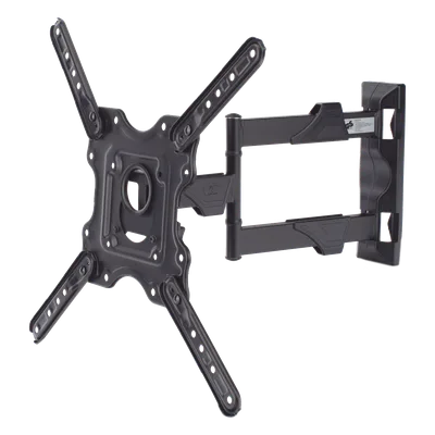 Soporte de Pared Articulado / Pantallas 32" a 55" / VESA 100x100 a 400x400 mm / Carga 27.2 kg (60 lbs) / Extensión 5 a 40 cm / Giro 180° / Inclinación +8° a -5°