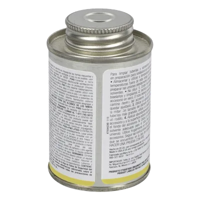 Limpiador de tubería / 946 ml (32 oz) / PVC, CPVC y ABS / Evaporación rápida / 4°C a 43°C