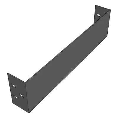 Placa de Cierre para Escalera de Aluminio / Peralte 3 1/4" / Ancho 12" / Incluye Tornillería / Interior y Exterior