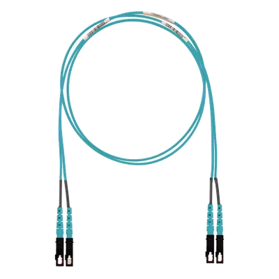 Jumper de Fibra Óptica / Multimodo OM3 50/125 / SC-SC Dúplex / LSZH / 2 m (6.56 pies) / Aqua