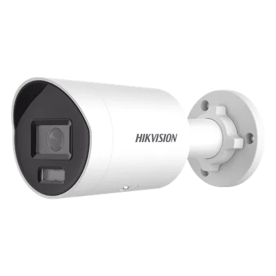 [Dual Light + ColorVu] Bala IP 8 Megapixel (4K) / Lente 2.8 mm / 40 mts IR + 40 mts Luz Blanca /  Microfono Integrado / Exterior IP67 /   WDR 130 dB / ACUSENSE (Filtro de Falsas Alarmas) / Captura Fac