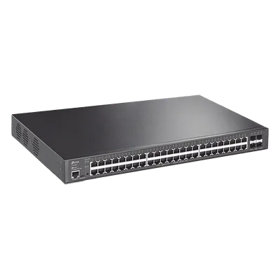 Switch L2+ PoE+ / 48 Puertos Gigabit PoE+ / 4 Puertos SFP+ 10G / Presupuesto PoE 500W / Rendimiento 176 Gbps / Montaje en Rack
