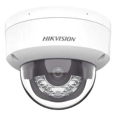 Cámara Domo IP / 2 Megapixel / Dual Light 30 m (98.4 ft) / Lente 2.8 mm / 103° FOV / IK08 / IP67 / PoE