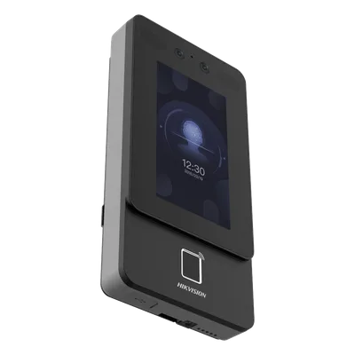 Terminal de Control de Acceso Facial / Reconocimiento 1,500 Rostros / Lector Prox EM 125 kHz / 3,000 Huellas / Pantalla Táctil 4.3" / PoE 802.3at / Wi-Fi / IP65 / -30°C a 60°C