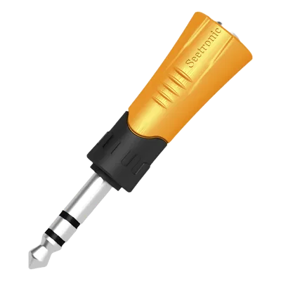 Adaptador de Audio Estéreo / 1/4" (6.35 mm) a Jack 3.5 mm / Carcasa Plástica Resistente