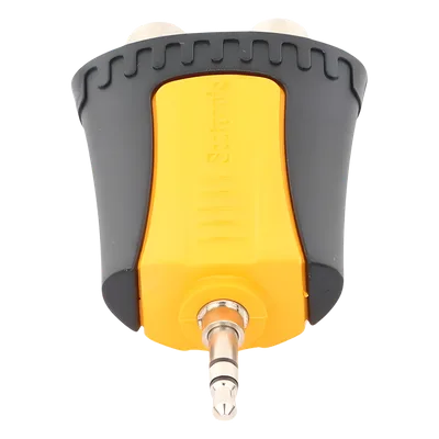 Adaptador de Audio / 3.5 mm Estéreo a 2 RCA Hembra / Carcasa de Plástico / Precableado