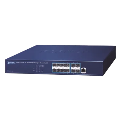 Switch Administrable Capa 3 / 12 Puertos SFP+ 10G / CPU MIPS 800 MHz / 1U Rack / 30.2W