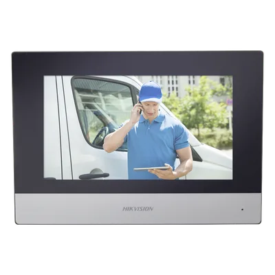 Monitor Híbrido IP WiFi Touch Screen / 7" / Resolución 1024x600 / PoE 802.3af / Audio Bidireccional / 8 Entradas de Alarma / Compatible 4 Hilos Analógicos