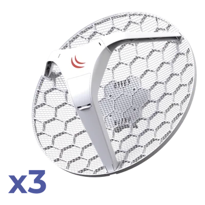 Kit CPE/PtP / 5 GHz / 802.11a/n / Antena 24.5 dBi / 600 MHz / 316 mW / 25 dBm