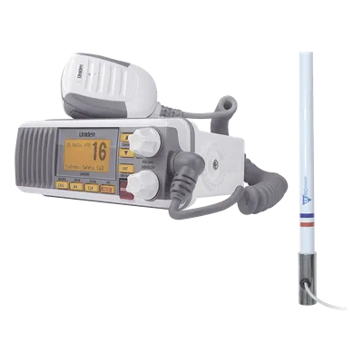 Kit de radio marina VHF / 156-163 MHz / Antena 2.4 m (7.9 ft) / 25 W / IPX4 / GPS integrado