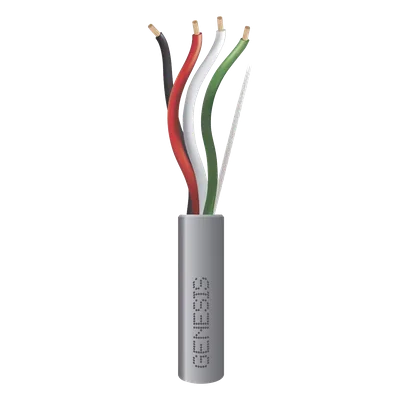 Cable para Alarma / 4 Conductores 16 AWG / 2 Pares / Riser / 152 m (500 ft) / Gris