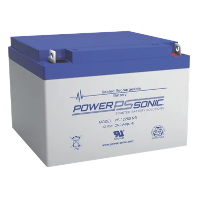 Batería de respaldo / 12V / 26AH / Tecnología AGM-VRLA / Terminales T12 / Certificación UL