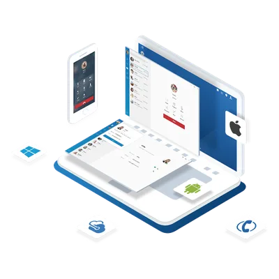PBX en la Nube / 10 Extensiones Enterprise / 10 Llamadas Simultáneas / 500 Minutos Grabación / 5 Dispositivos por Extensión / UC Client Integrado