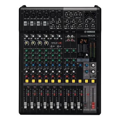 Mezcladora de Audio / 12 Canales / 6 Entradas Micrófono-Línea / 2 Entradas Estéreo / Efectos SPX / Preamplificadores D-PRE / Phantom +48V