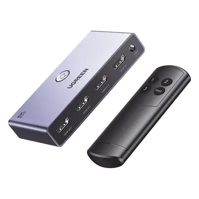 Switch HDMI 2.1 / 3 Entradas 1 Salida / 8K@60Hz 4K@144Hz / HDR Dolby Vision / Carcasa Aluminio / 11.5 ft