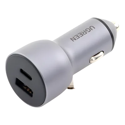 Cargador de Auto / 42.5W / USB-A + USB-C / PD3.0 + QC3.0 / 12-24 VCD / Aluminio