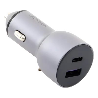 Cargador de Auto / 42.5W / USB-A + USB-C / PD3.0 + QC3.0 / 12-24 VCD / Aluminio