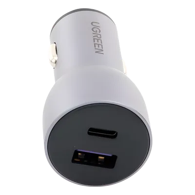 Cargador de Auto / 42.5W / USB-A + USB-C / PD3.0 + QC3.0 / 12-24 VCD / Aluminio