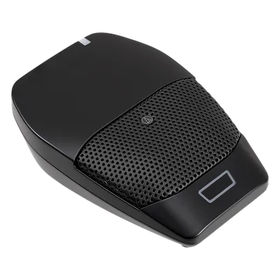 Transmisor de Micrófono de Superficie Inalámbrico / UHF / Rango 100 m (328 ft) / Patrón Polar Seleccionable Omnidireccional y Cardioide / Batería Recargable