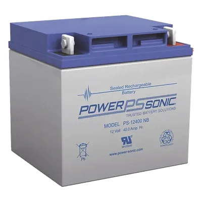 Batería de respaldo / 12V / 40Ah / AGM-VRLA / Terminales T6 / 5 años vida útil / Certificación UL