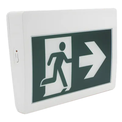 Letrero LED de Emergencia / 120 lm / Respaldo 120 Min / 120-347 VCA / Pictograma Intercambiable