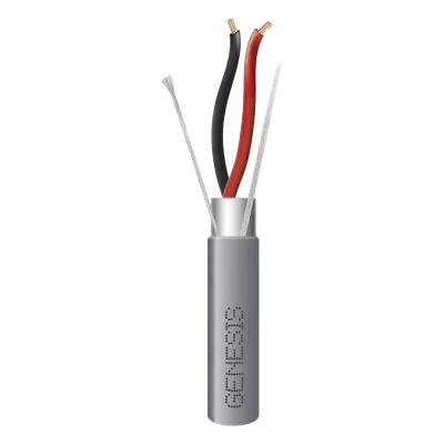 Cable para Alarma / 2 Conductores / 16 AWG / Blindado / Riser CMR-CL3R-FPLR-FT4 / 305 m (1000 ft) / Gris