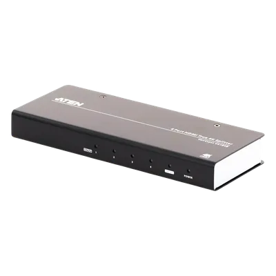 Splitter HDMI / 1 Entrada x 4 Salidas / True 4K @ 60 Hz / HDCP 2.2 / HDR 4:4:4 / 18 Gbps / EDID Expert™