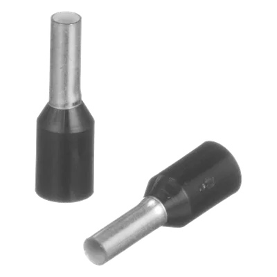 Ferrule Aislado / 16 AWG / Pin 6 mm (0.24 in) / Mango Negro / 500 Piezas
