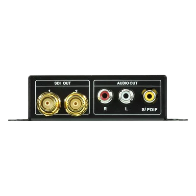 Conversor HDMI a SDI / 3G-SDI / HD-SDI / SD-SDI / 2 Salidas BNC / 1080p60 / Alcance 300 m (984.3 ft)