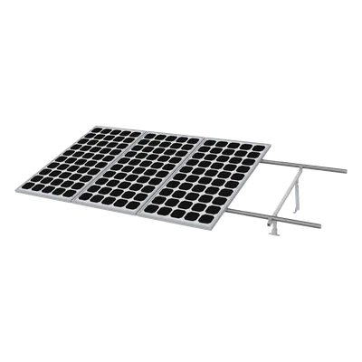 Kit de Montaje para Panel Solar / Riel 5 de 5.4 m (17.7 ft) / 4 Módulos de 35 mm / Velocidad de Viento 190 km/h / Inclinación 20-45° / Ground Clip Integrado