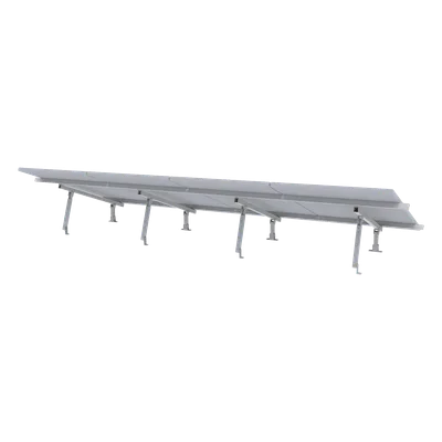 Kit de Montaje para Panel Solar / Riel 5 de 5.4 m (17.7 ft) / 4 Módulos de 35 mm / Velocidad de Viento 190 km/h / Inclinación 20-45° / Ground Clip Integrado