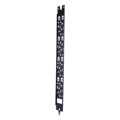 Panel Administrador de Cables Vertical / 42RU / 977.6 mm (38.5 in) / 139.2 mm Ancho / Acero con Recubrimiento en Polvo / Negro