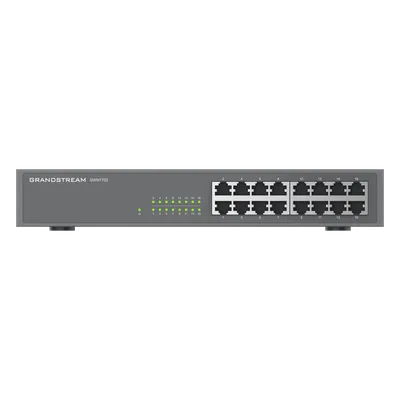 Switch No Administrable / 16 Puertos Gigabit / Capacidad 10 Gbps / 120 x 65 x 24.5 mm / 0.39 x 0.21 x 0.08 ft