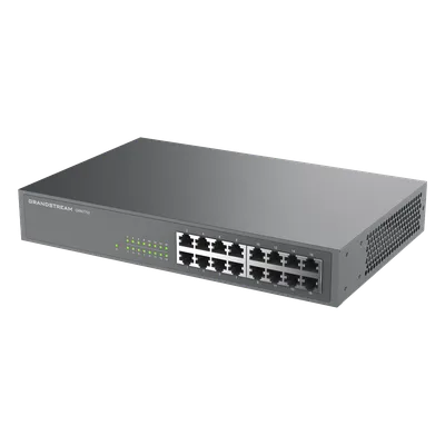 Switch No Administrable / 16 Puertos Gigabit / Capacidad 10 Gbps / 120 x 65 x 24.5 mm / 0.39 x 0.21 x 0.08 ft