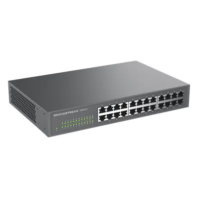 Switch Gigabit No Administrable / 24 Puertos 10/100/1000 Mbps / Capacidad 48 Gbps / Montaje en Rack