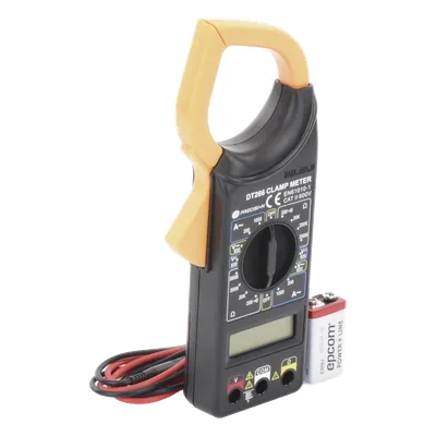 Multímetro Digital de Gancho / 600 V CA/CC / CAT II / 1000 A CA / Pinza 57 mm (2.09') / LCD 3-1/2 Dígitos