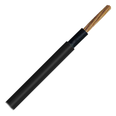 Cable Fotovoltaico / 16 mm² (6 AWG) / 2000 V DC / Rollo 100 m / Cobre Desnudo / XLPE Resistente UV / -40°C a 120°C