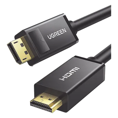 Cable DisplayPort a HDMI / 3 m (9.84 ft) / 4K@30Hz / 3D / Cobre estañado 28AWG / Blindaje múltiple / Unidireccional / Botón liberación / Chip avanzado