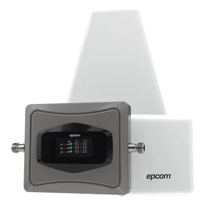 Kit Amplificador de Señal Celular 4G / Mejora las llamadas convencionales y VoLTE / Soporta los datos de las tecnologías 2G, 3G y 4G de TELCEL, AT&T y MOVISTAR / Cubre hasta 600 m2.