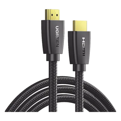 Cable HDMI 2.0 de Nylon Trenzado / 10 Metros (32.81 Pies) / 4K@60Hz / HDR / 3D / HEC (Canal Ethernet HDMI) / ARC (Canal de Retorno de Audio) / Color Profundo de 48 Bits / Audio de 32 Canales / HDCP 2.