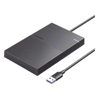 Carcasa de Disco Duro 2.5'' (Enclosure) | Adecuado para HDD y SSD de 2.5” | Chip Inteligente | UASP & TRIM | Led Indicador | ABS | Hibernación Automática | Compatible con SATA I II III, HDD, SSD de ha