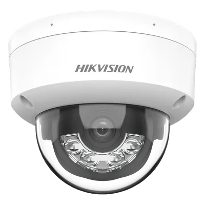 Cámara Domo IP / 4 Megapixel / Dual Light 30 m (98.4 ft) / Lente 2.8 mm / 109° FOV / IK08 / IP67 / PoE