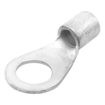 Terminal de Anillo / 6 AWG / Tornillo 5/16" (8 mm) / 600 V / Cobre Estañado / Barril Largo