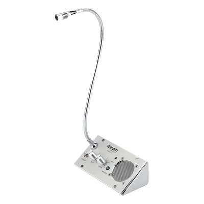 Sistema de Intercomunicación de Ventanilla / Audio Bidireccional / Captación 50 cm / Micrófono Dual Interior y Exterior / Carcasa de Aluminio Espacial / 12V / 2W