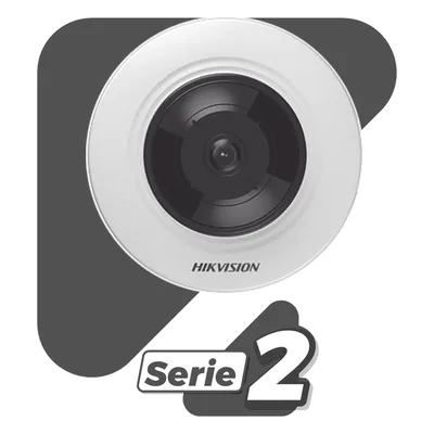 Mini Cámara Fisheye IP / 5 Megapixel / Panorámica 180°-360° / IR 8 m (26.2 ft) / Audio Integrado / PoE / Alarmas I/O